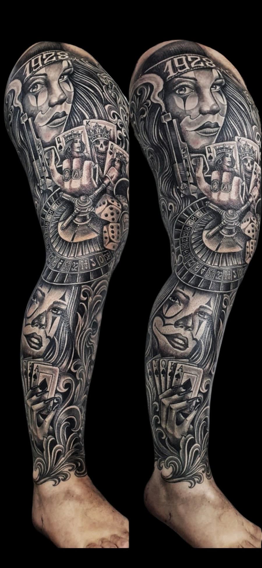 Tatuaje Ornamental, Freehand por Pablo en Utopía Tattoo Barcelona