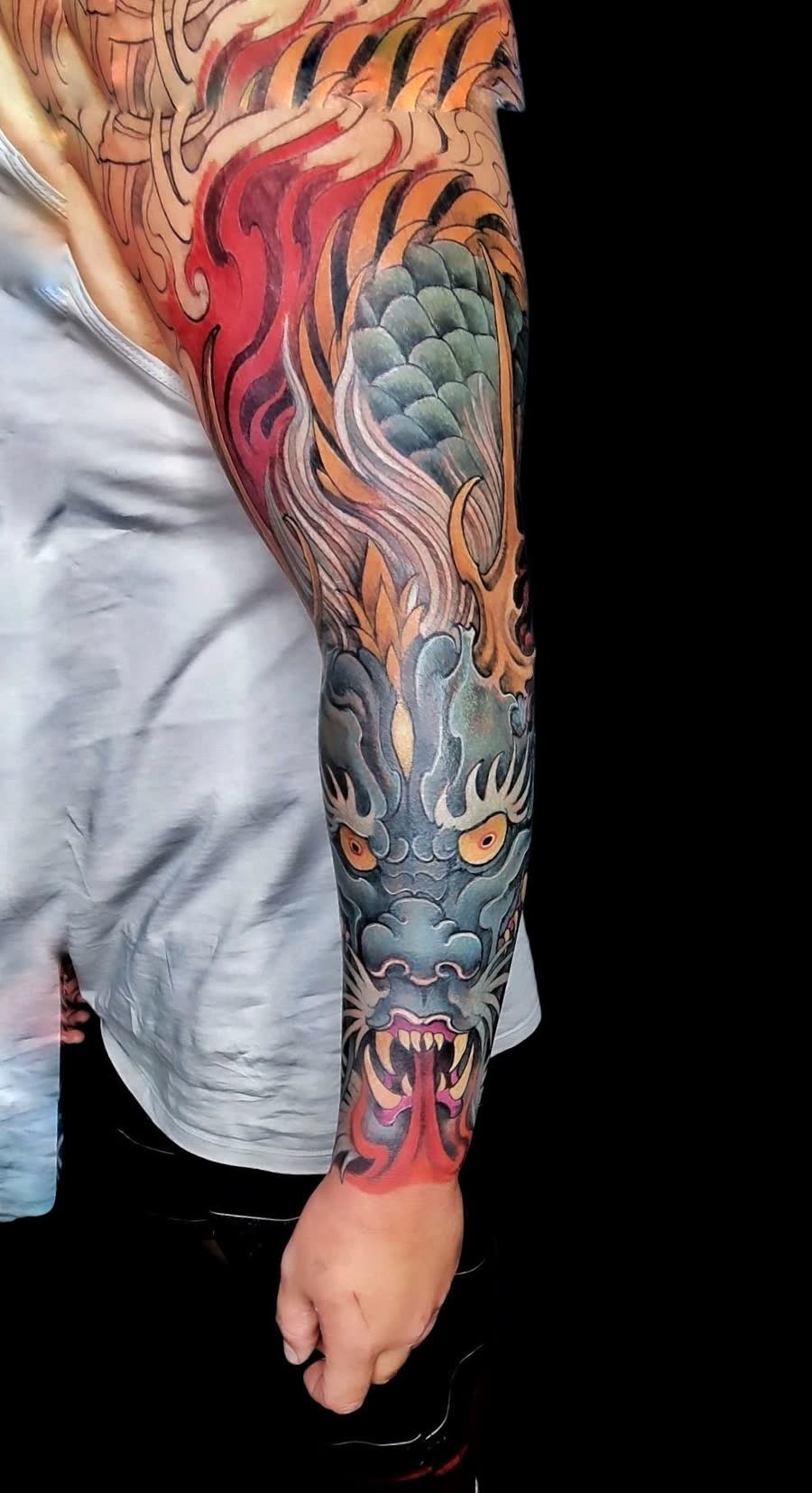 Tatuaje Ornamental, Freehand por Pablo en Utopía Tattoo Barcelona