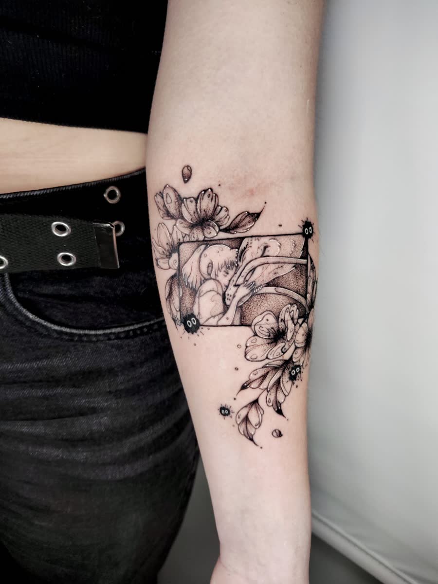 Tatuaje Anime por Sara en Utopía Tattoo Barcelona