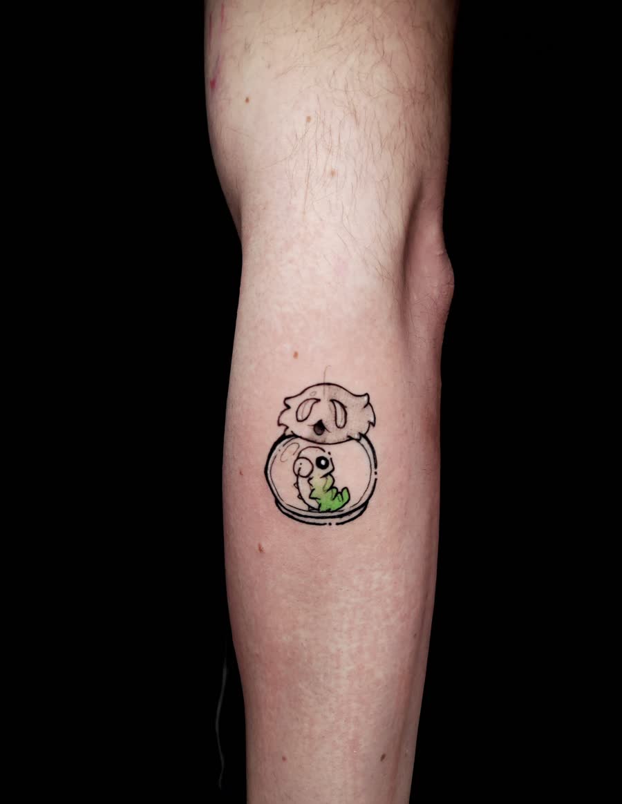 Tatuaje Anime por Sara en Utopía Tattoo Barcelona